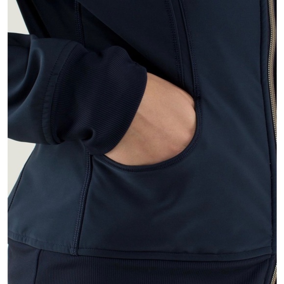 Lululemon Uba Hoodie Lux Softshell Inkwell / Black Jacket - Picture 7 of 16
